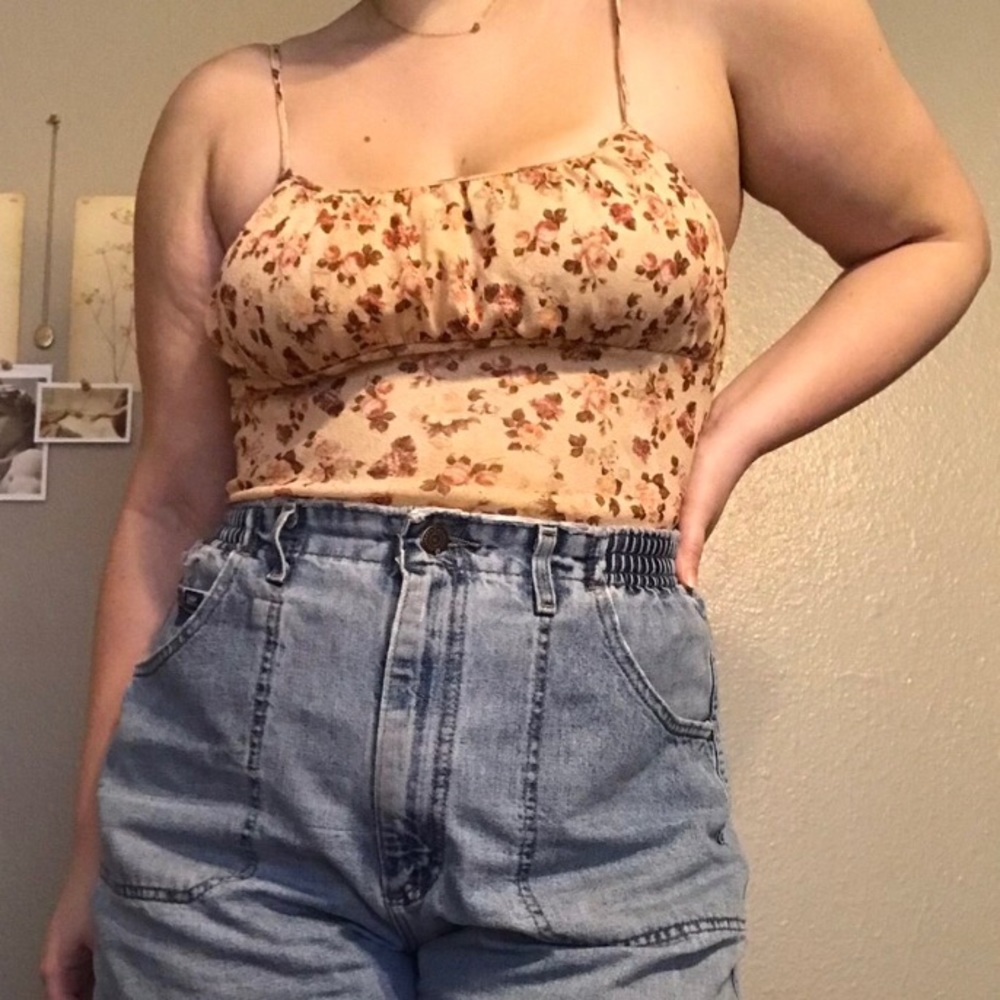 Vintage Mesh Floral Princess Cami Top